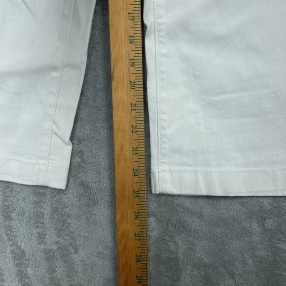 Ella Moss Womens White Mid-Rise Straight-Leg Pants Size 10 - d0422 - Picture 3 of 10